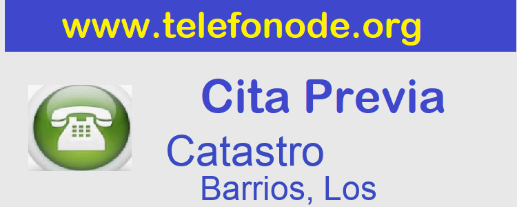 Cita Previa Catastro Barrios, Los