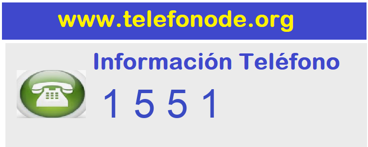 Telefono  1551