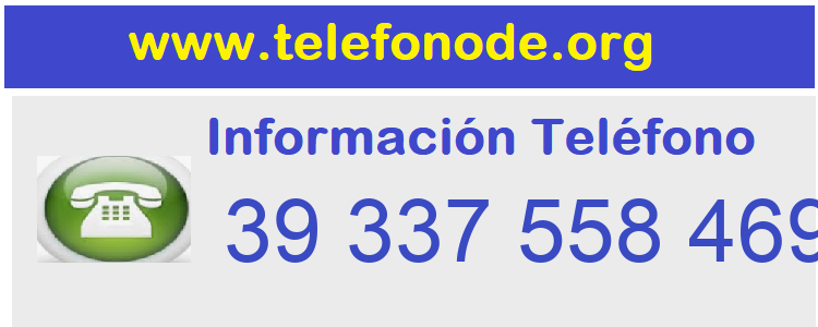 Telefono  393375584698