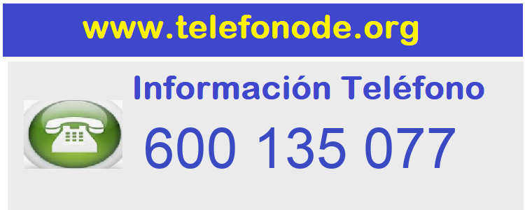 Telefono  600135077