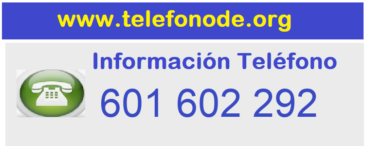 Telefono  601602292