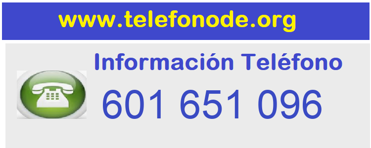 Telefono  601651096