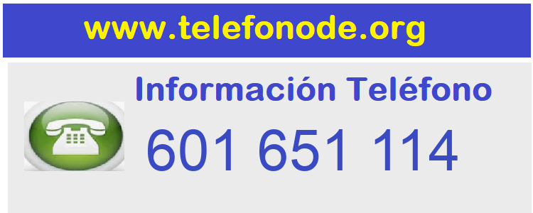 Telefono  601651114