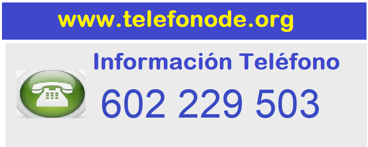 Telefono  602229503