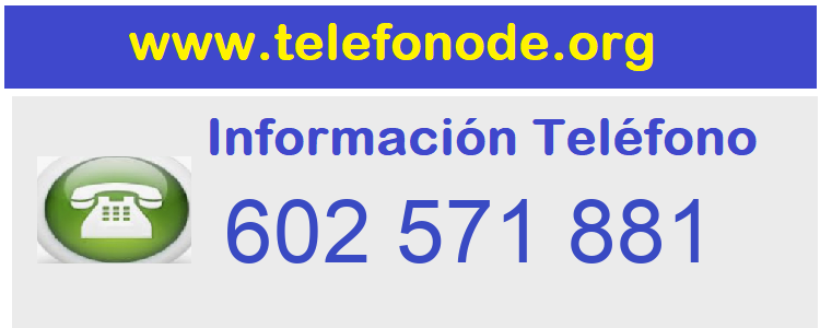 Telefono  602571881