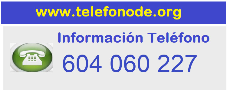 Telefono  604060227