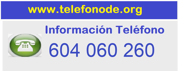 Telefono  604060260