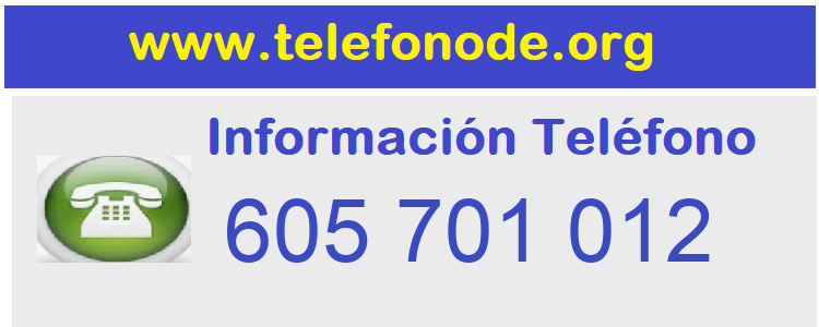 Telefono  605701012