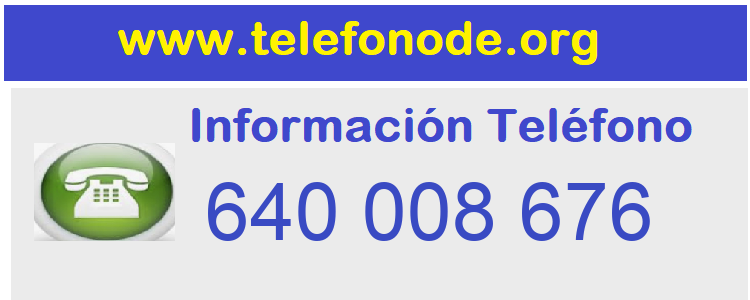 Telefono  640008676