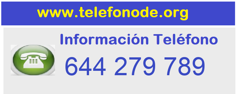 Telefono  644279789