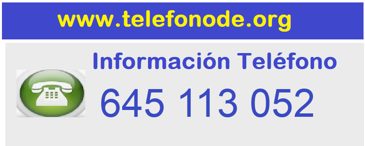 Telefono  645113052