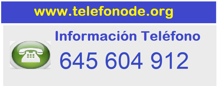 Telefono  645604912