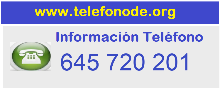 Telefono  645720201