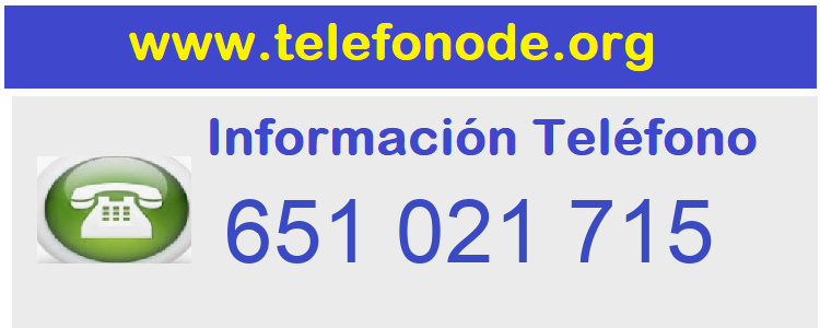 Telefono  651021715