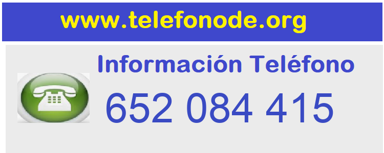 Telefono  652084415