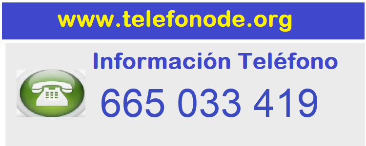 Telefono  665033419