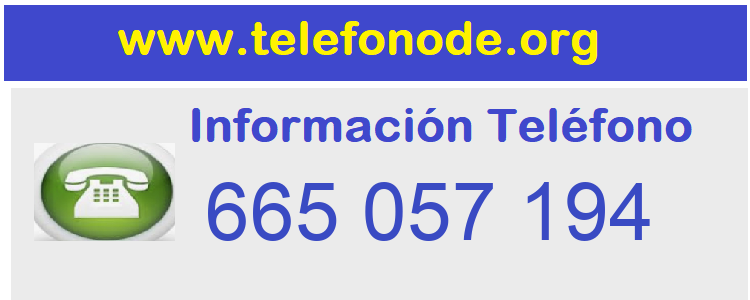 Telefono  665057194