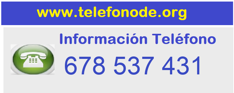 Telefono  678537431