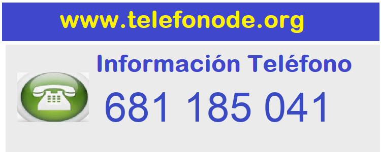 Telefono  681185041