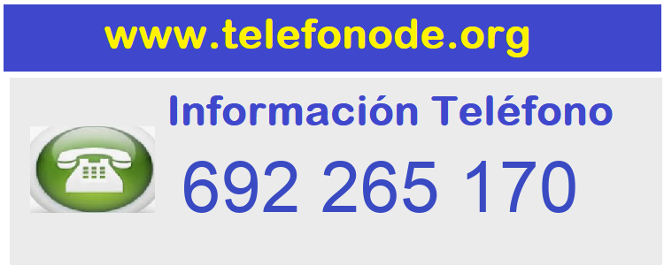 Telefono  692265170