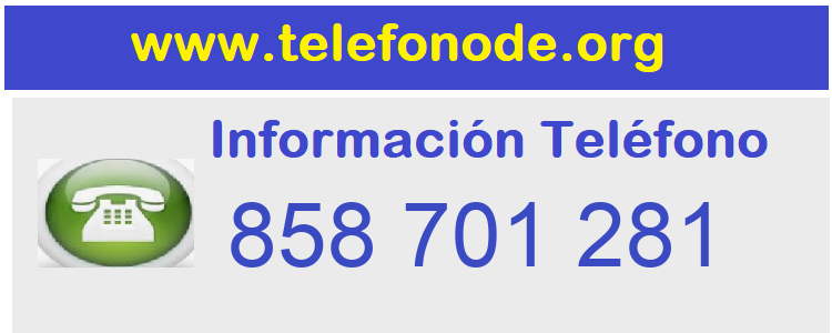 Telefono  858701281