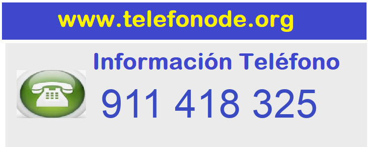 Telefono  911418325