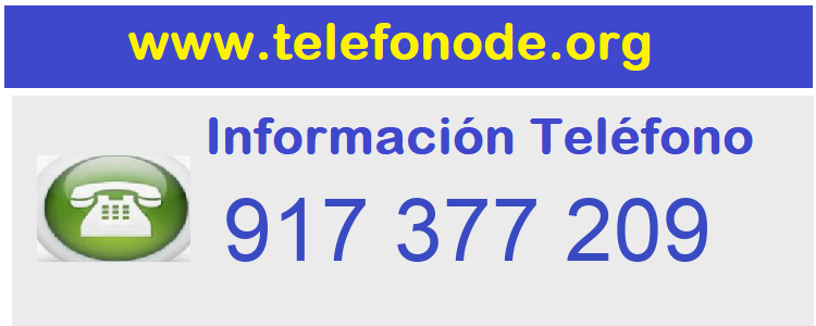 Telefono  917377209