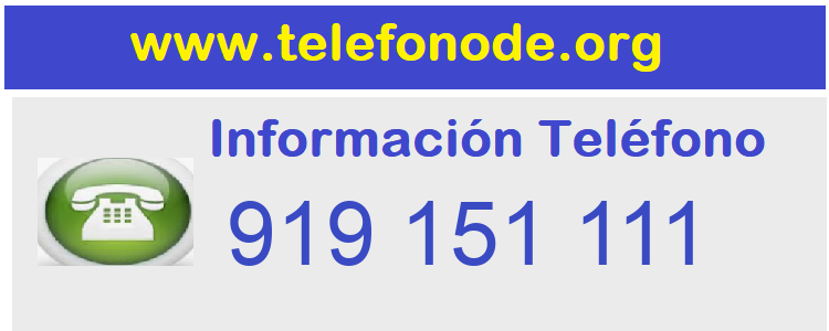 Telefono  919151111