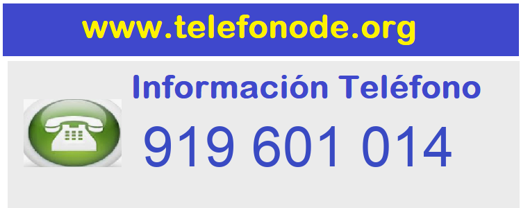 Telefono  919601014