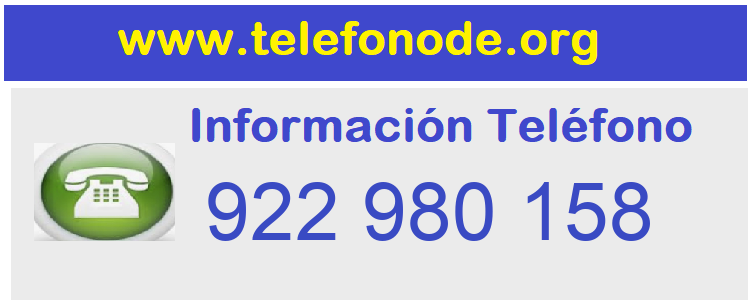 Telefono  922980158