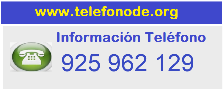 Telefono  925962129