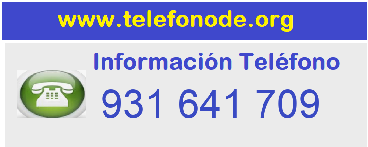 Telefono  931641709